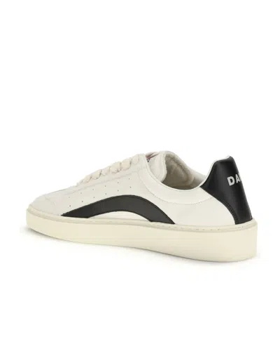 Dsquared2 Lace-up Low-top Sneakers In White