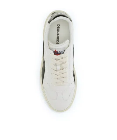 Dsquared2 Lace-up Low-top Sneakers In White