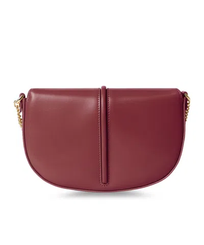 Fendi Wallet On Chain Graphy Leather Crossbody Bag In Red