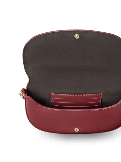 Fendi Wallet On Chain Graphy Leather Crossbody Bag In Red