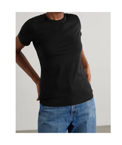 Nili Lotan Mariela Short Sleeve T-shirt In Black