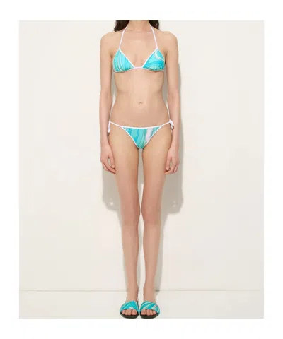 Pucci Triangle Bikini Top In Multi
