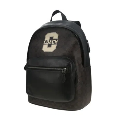 Coach Logo Backpack In Multi