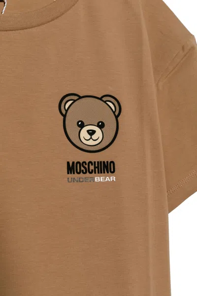 Moschino Short-sleeved T-shirt In Brown
