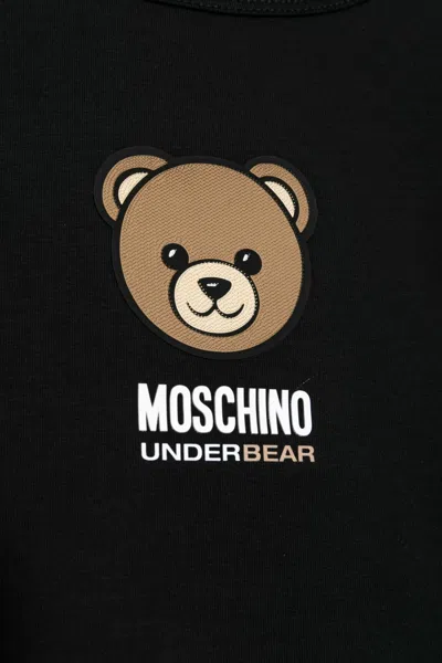 Moschino Bear-motif Tank Top In Black
