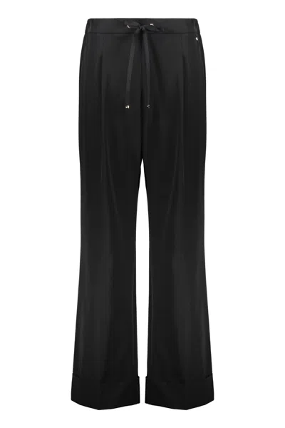 Herno Flared Casual Pants In Black