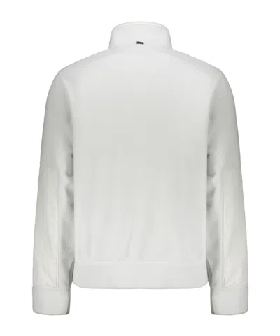 Herno Long-sleeved Stand-up Collar Sweatshirt In White