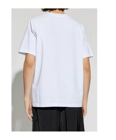 Casablanca Casa Way Orchid Organic Cotton T Shirt In White