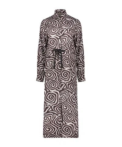 Herno Elegant Long Dress In Black