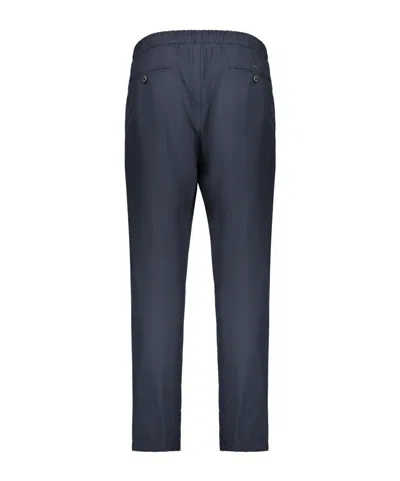 Herno Drawstring Side-pockets Trousers In Blue