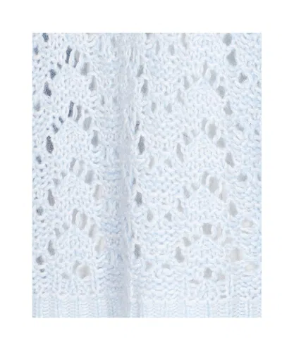 Fabiana Filippi Openwork Sweater Sweaters And Cardigans Light Blue