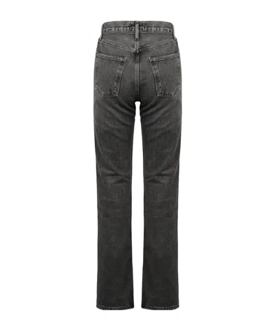 Agolde Straight Jeans In Gray