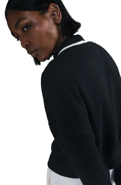 Nike Prep Waffle Stitch Cardigan In Brown