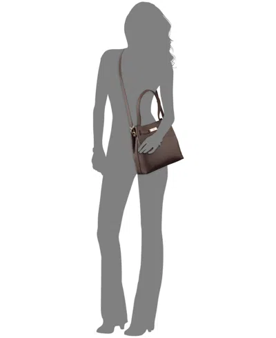 Nine West Harlee Crossbody Bucket Hobo In Brown