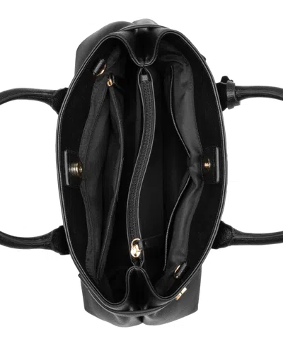 Nine West Aira Large Satchel Bag In Black