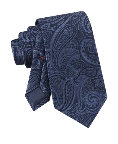 Tommy Hilfiger Men's Grant Micro Geometric Pattern Classic Tie In Blue