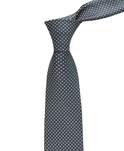 Tommy Hilfiger Men's Grant Micro Geometric Pattern Classic Tie In Green