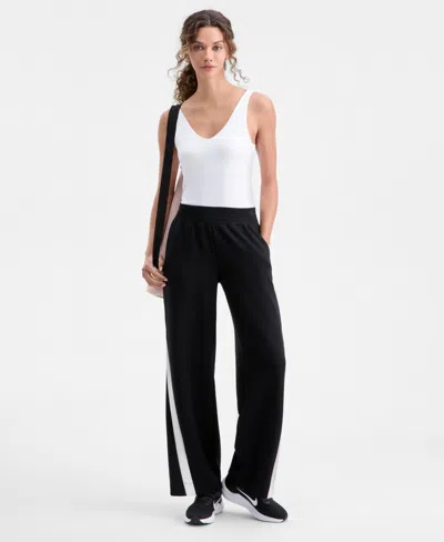 Id Ideology Women's Wide-leg Sweatpants, Macy's Exclusive In Black