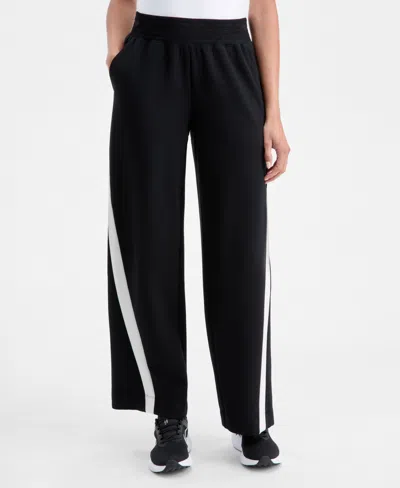 Id Ideology Women's Wide-leg Sweatpants, Macy's Exclusive In Black