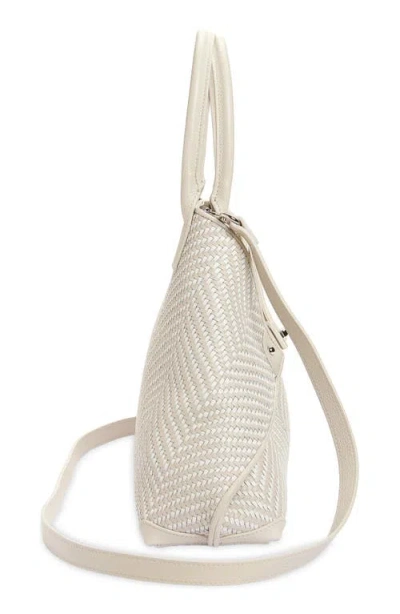 Akris Small Ai Woven Leather Tote In Neutral