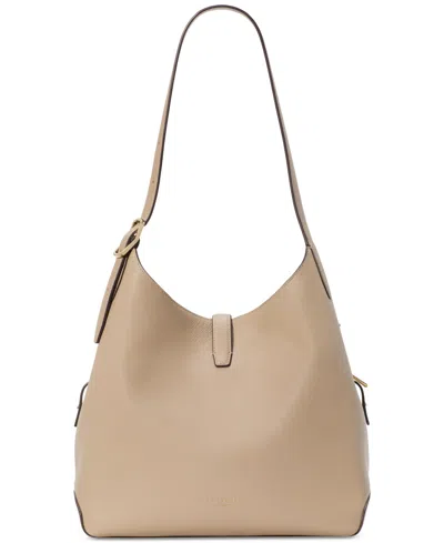 Kate Spade Deco Large Pebbled Leather Shoulder Bag In Brown