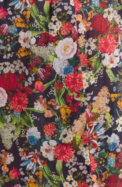 Papinelle Holly Floral Cotton Voile Maxi Robe In Multi