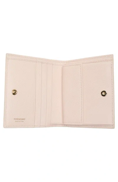 Ferragamo Gancini Compact Wallet In Pink