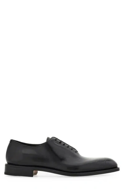 Ferragamo Angiolo Croc Embossed Wholecut Oxford In Multi