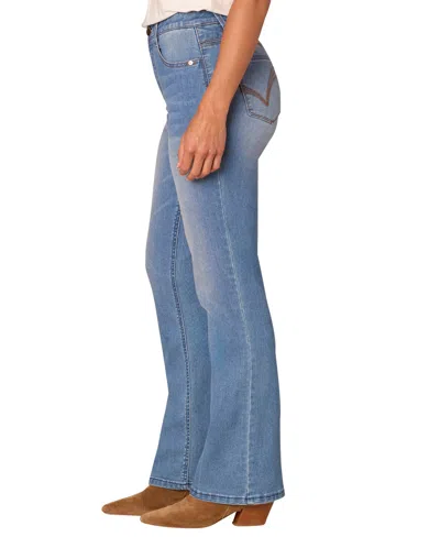 Democracy Women's "ab"solution High Rise Itty Bitty Bootcut Jeans In Blue