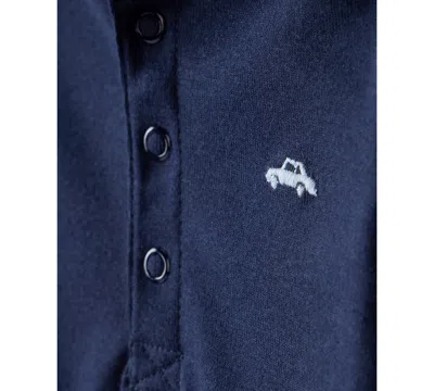 Carter's Baby Boys 2-piece Long-sleeve Bodysuit And Pants Set In Blue