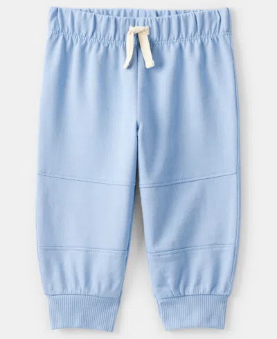 Carter's Baby Boys 2-piece Long-sleeve Bodysuit And Pants Set In Blue