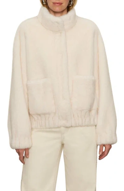 Sanctuary Coco Faux Fur Jacket In Neutral