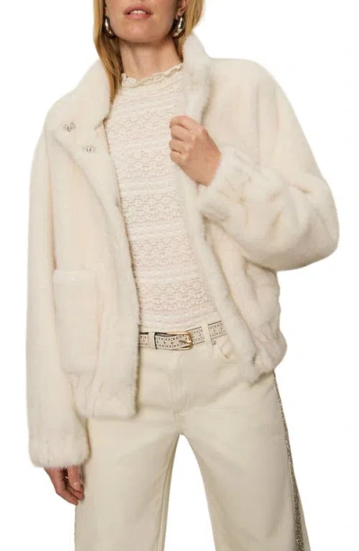 Sanctuary Coco Faux Fur Jacket In Neutral