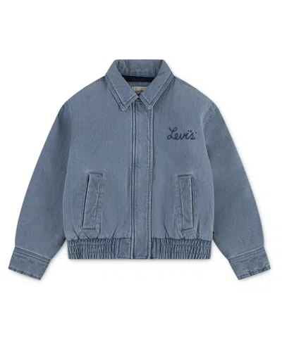 Levi's Girls 7-16 Retro Denim Trucker Jacket In Blue