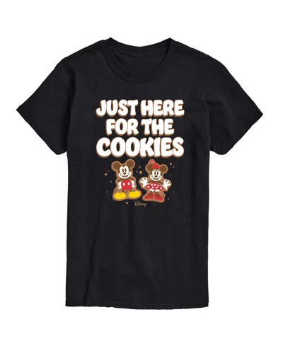 Airwaves Men's Disney Just Here For The Cookies Short-sleeve Graphic T-shirt In Black