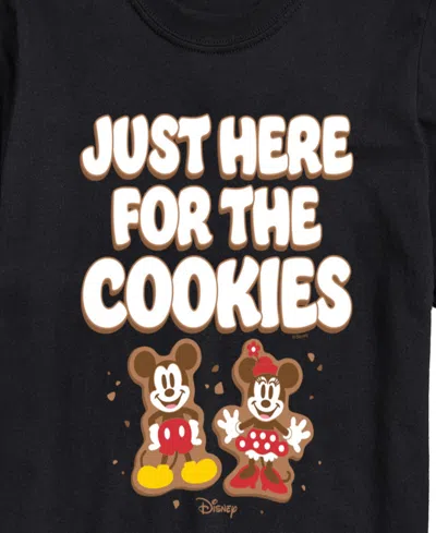 Airwaves Men's Disney Just Here For The Cookies Short-sleeve Graphic T-shirt In Black