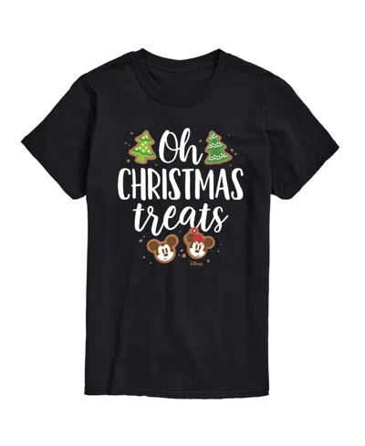 Airwaves Men's Disney Oh Christmas Treats Short-sleeve Graphic T-shirt In Black
