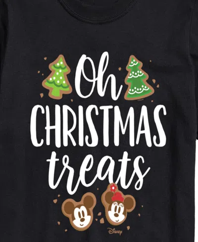 Airwaves Men's Disney Oh Christmas Treats Short-sleeve Graphic T-shirt In Black