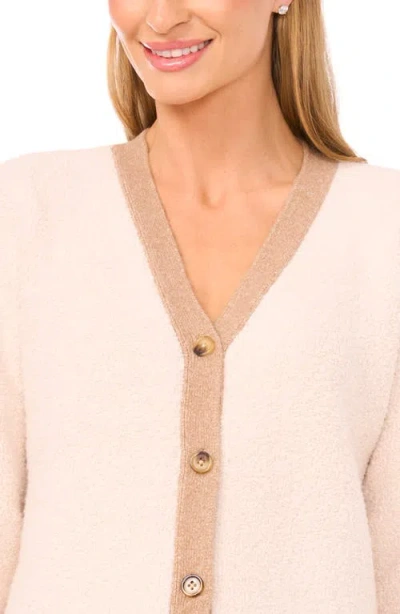 Halogenr Halogen(r) Colorblock Loop Stitch Cardigan In Neutral