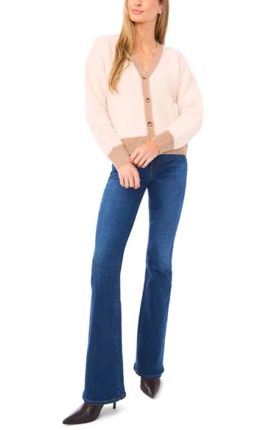 Halogenr Halogen(r) Colorblock Loop Stitch Cardigan In Neutral