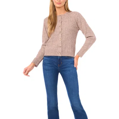 Halogenr Halogen(r) Cable Stitch Cardigan In Pink