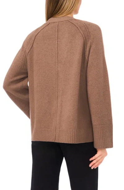 Halogenr Halogen(r) Raglan Sleeve V-neck Cardigan In Brown