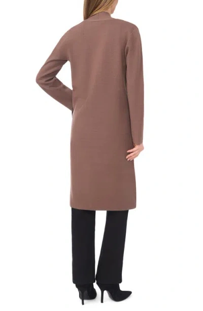 Halogenr Halogen(r) Open Front Longline Cardigan In Brown
