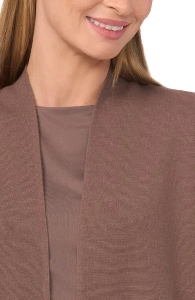Halogenr Halogen(r) Open Front Longline Cardigan In Brown