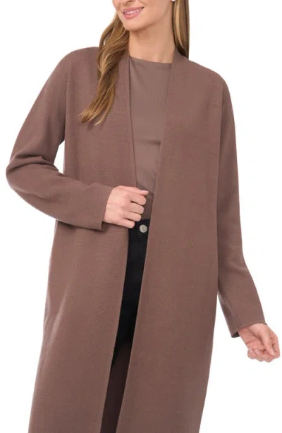 Halogenr Halogen(r) Open Front Longline Cardigan In Brown