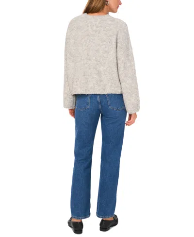 Vince Camuto Crewneck Bell Sleeve Sweater In Gray