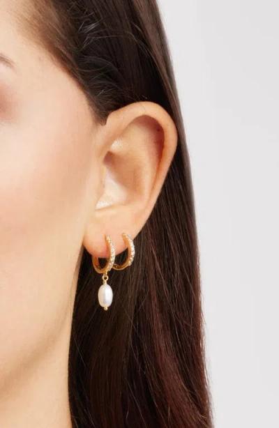 Nordstrom Set Of 3 Stud And Hoop Earrings In Gold