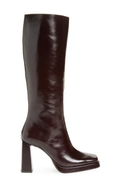 Jeffrey Campbell Maximal Knee High Boot In Brown