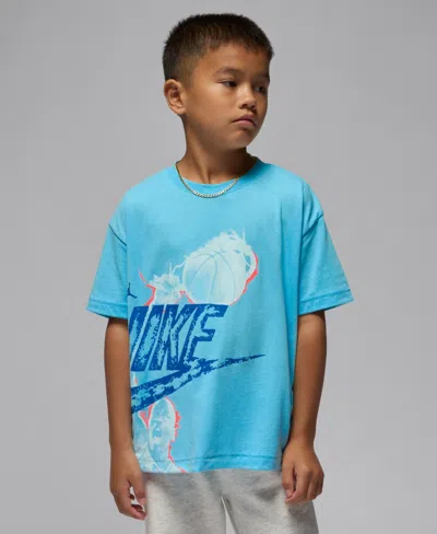 Jordan Little Kids' Reissue T-shirt In Blue