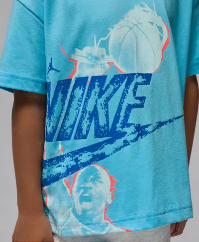 Jordan Little Kids' Reissue T-shirt In Blue